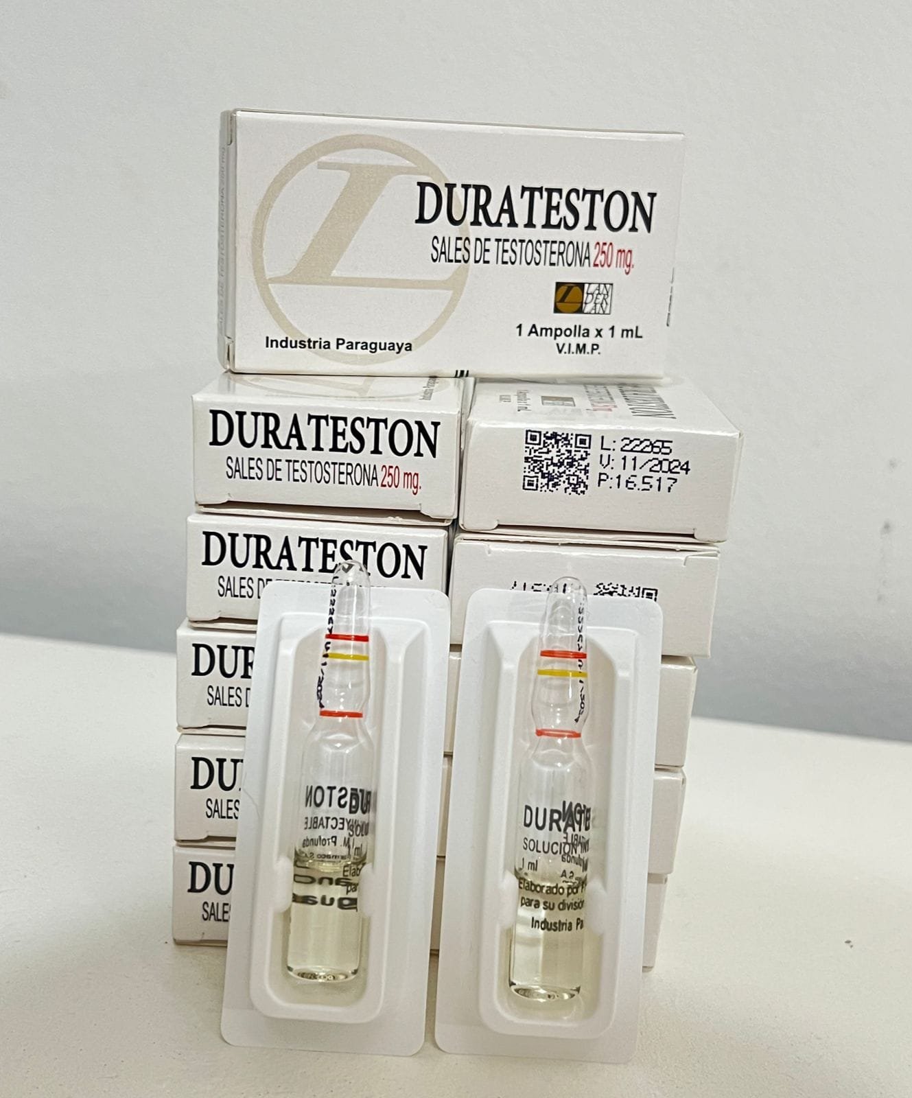 Duratestoland 250mg/1ml - Landerlan - 4 Unidades