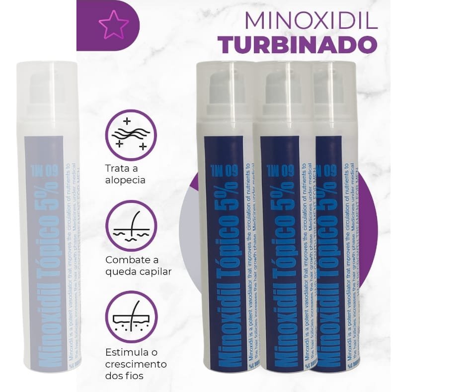 Minoxidil Topico 5% - Para queda de cabelo
